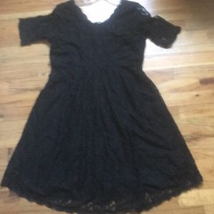 Black lace maternity dress New with tags